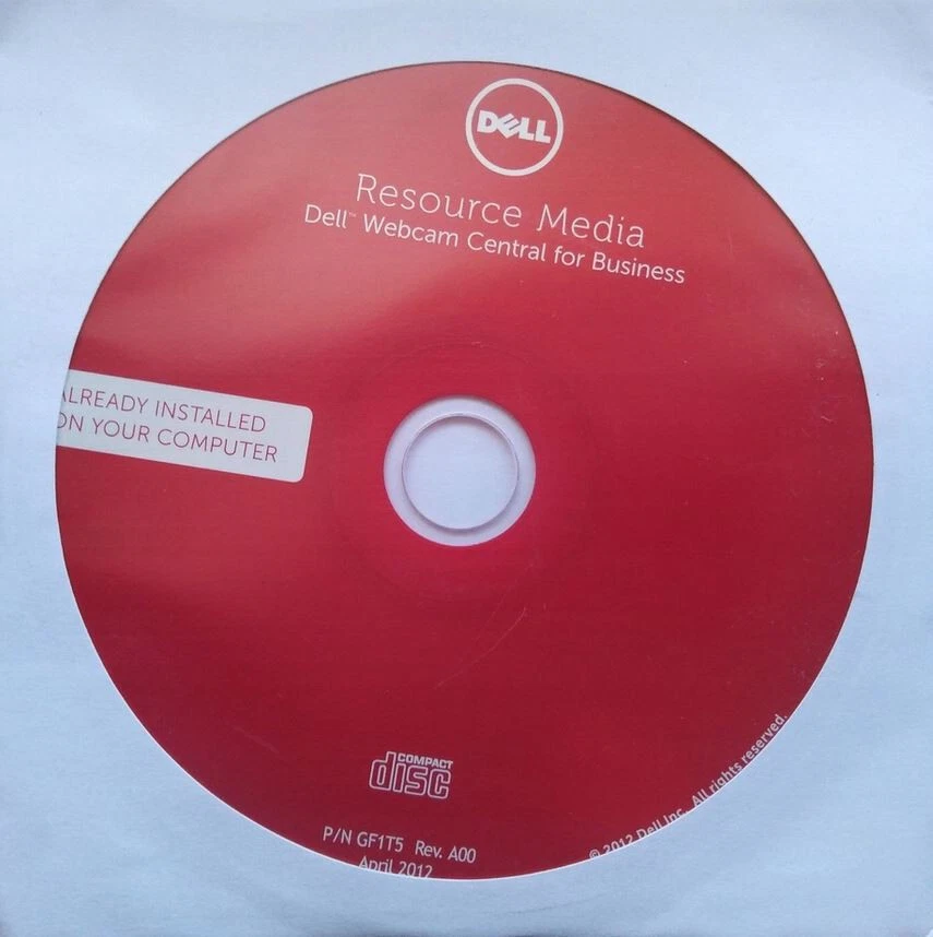 Resource Media & Webcam Central For Business DVD (For Dell Machines) - Image 1 of 1