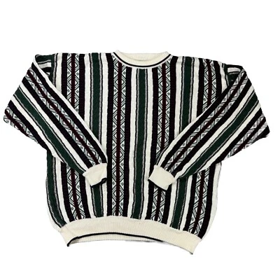 Vtg  Van Heusen Sweater Mens XL  Abstract Aztec 90s Grandpacore Knit Pullover - Image 1 of 4