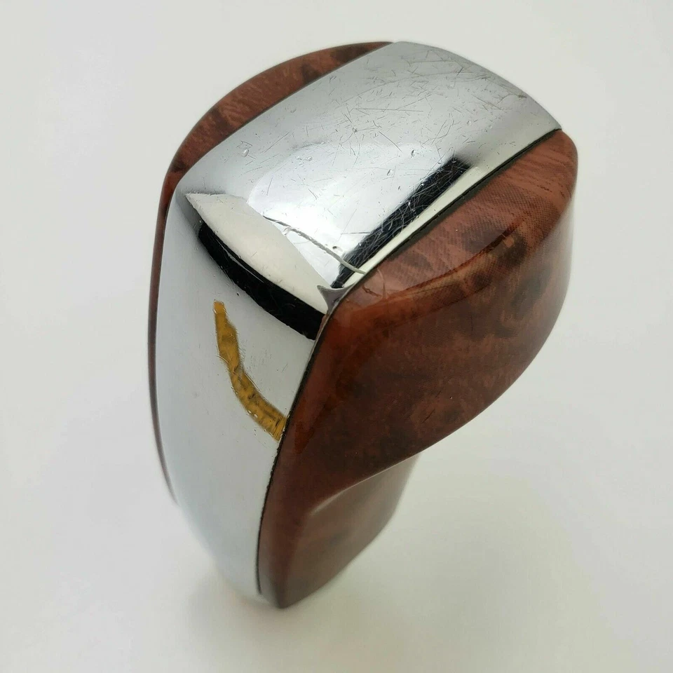 Lexus GS300 2006 transmisión automática perilla de cambio tono madera con moldura cromada Foto 1 de 4