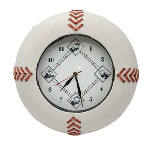 Baseball Analog Wall Clock 14in Retro Style - Picture 1 of 6