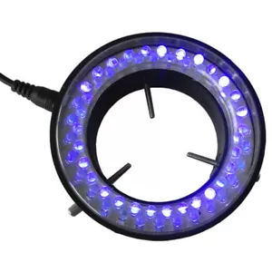 60 LED Purple UV Light Source Microscope Ring Light Lamp Illuminator 110V-240V - Picture 1 of 10