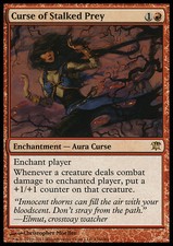MTG Curse of Stalked Prey EXC-Curse of Stalking Prey-ISD-Magic