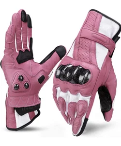 Guantes de cuero INBIKE para motocicleta con nudillo duro de fibra de carbono pantalla táctil S - Imagen 1 de 6