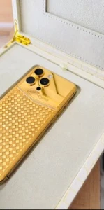 CUSTOM 24k Gold Apple iPhone 16 Pro Max Rom Majesty Design Encrusted Diamond 1TB - Afbeelding 1 van 9