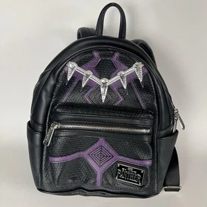 Disney Marvel Black Panther Loungefly Mini Mochila Wakanda Forever RARA Usada en Excelente Condición - Imagen 1 de 17