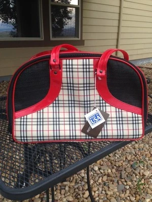 Perro/Gato/Mascota/Portador/Cartera/Tote/Bolso - Petote Bali2 Escocés Cuadros - NUEVO Foto 1 de 4