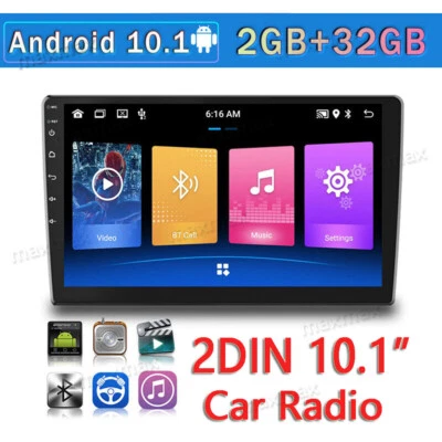 10.1" Touch Screen Car Android 11.0 WIFI 2DIN Stereo Radio Player GPS Navi 2+32G - Image 1 of 4