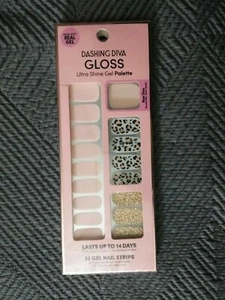 Dashing Diva Gloss Ultra Shine Gel Palette 32 Strips COLOR :GS18 CHETTAH-LICIOUS - Picture 1 of 2