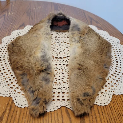 Genuine Rabbit Fur Vintage Collar 39 in. - Image 1 of 3