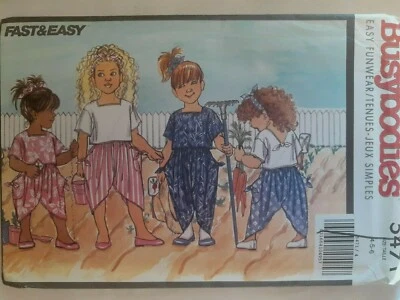 Top Pants Headband Butterick 5471 Busybodies Sewing Pattern Size 4 5 6 UC Fast  - Image 1 of 4