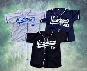 Lot of 3 Nicaragua National Baseball Team Men's Jersey Size L. - Picture 1 of 16