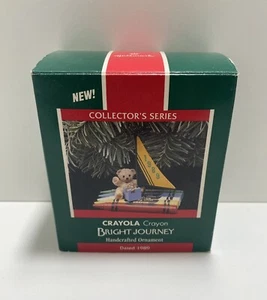 1989 Hallmark Keepsake Ornament - Bright journey Crayola Crayon ornament + box - Picture 1 of 5
