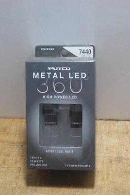 Putco 347440W-360 Metal LED 360 7440 Bulb Type White New in Box - Image 1 of 4