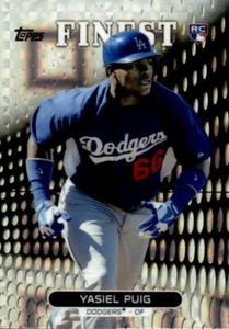 2013 Finest X-Fractor #91 Yasiel Puig Dodgers Rookie (ref 7796) - Picture 1 of 2