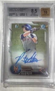 ๐ฅ๐ฅโ๏ธPete Alonso, 2016 Chrome, Draft , Bgs 8.5/ Auto 10.๐ฅ๐ฅ๐ฅ๐ฅ - Picture 1 of 2
