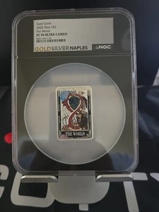 2025 Niue Tarot Card XXI The World Silver NGC PF 70 Ultra Cameo - Picture 1 of 2