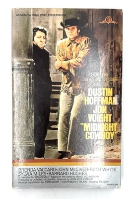 Midnight Cowboy VHS Tape Big Box Movie Film Dustin Hoffman Jon Voight - Tested - Image 1 of 4