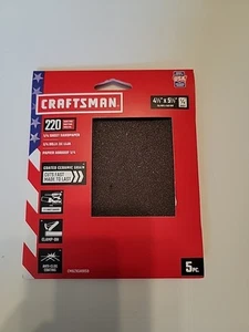 CRAFTSMAN, 220 Grit, 4-1/2” X 5-1/2”, CMXZXGA9159, 1/4 Sheet Sander - Picture 1 of 3