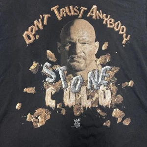 VINTAGE 1998 WWF WWE Stone Cold Steve Austin Don't Trust Anybody L Large T-Shirt - Picture 1 of 8