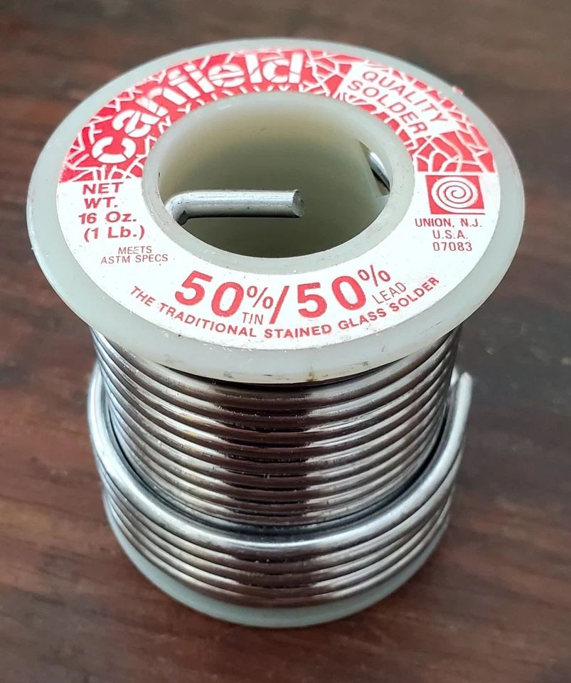 Rollo de soldadura Canfield 50/50 de 1 lb para vitrales Foto 1 de 1