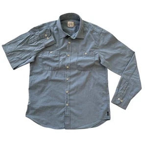 Howe Creative Workforce Medium Blue Long Sleeve Button Up Men's Shirt - Picture 1 of 10