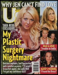 OCTOBER 23 2006 US WEEKLY MAGAZINE, TARA REID, JENNIFER ANISTON, BRAD PITT - Picture 1 of 1