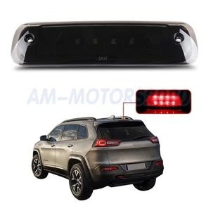 BLACK HOUSING SMOKE LENS REAR LED THIRD[3RD]BRAKE LIGHT FOR 97-01 JEEP CHEROKEE - Bild 1 von 11