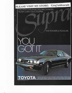 Original 1979 Toyota Celica Supra vintage print ad - Picture 1 of 1