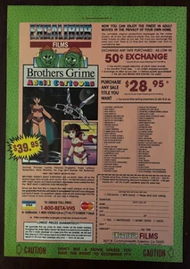 Brothers Grime Anime Excalibur Film 1986 Stampa Vintage Pubblicità Cartoni Animati Adulti - Foto 1 di 1