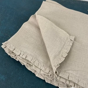 Pottery Barn Taupe 100% Linen Napkins Cinch Edges 20X20 inches (set of 3)  - Picture 1 of 6