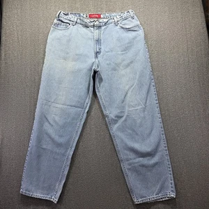 Vintage Levi's SilverTab Loose Baggy Jeans Herren 40x32 Light Wash Made USA 90s - Bild 1 von 10
