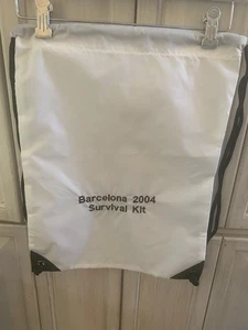 BARCELONA 2004 Kit de Supervivencia Cordón Nueva Mochila Clásica Cuerda Blanca - Imagen 1 de 5