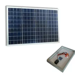 PANNELLO SOLARE FOTOVOLTAICO CELLE SILICIO DA 10W A 200W WATT 12V BATTERIA 100W - Foto 1 di 2