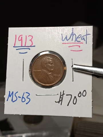 STUNNING 👉1913- Lincoln Cent Ms++ Condion Cover