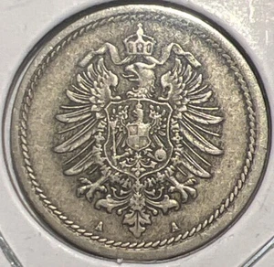 Germany - 5 Pfennig Coin - 1875-A Unc - Picture 1 of 4