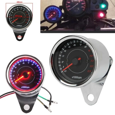 LED Night Light Tachometer Gauge For Harley Road King CVO FLHR Classic Custom - Image 1 of 4