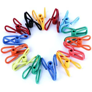 30 Pack Assorted Chip Bag Clips Utility - PVC 2 Inch Coated Colorful Sealer f... - Picture 1 of 6