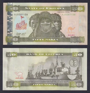 Banconota Eritrea 50 nafka 2011 P.-9 FDS/UNC - Imagen 1 de 1