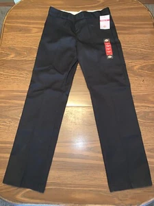 Dickies 8T Original Fit 774 Black Straight Leg Mid Rise Work Pants - Picture 1 of 9
