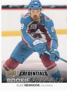 21-22 2021-22 Credenziali Alex Newhook ROOKIE Arrivi #RA-9 Avalanche-Canadiens - Foto 1 di 1