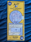 Vintage Carte Michelin Paper Map. no  86,  Luchon - Perpignan, 1966