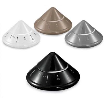 Timer da cucina conico meccanico orologio countdown 60 minuti contaminuti - Immagine 1 di 3