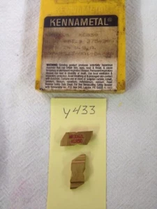 4 NEW KENNAMETAL NR 3062L TOP NOTCH GROOVING CARBIDE INSERTS GR: KC850  (Y433) - Picture 1 of 2