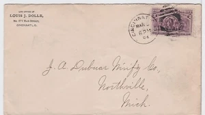 TurtlesTradingPost- Cincinnati Ohio- 1894 Hand Cancel on Columbian - Picture 1 of 2