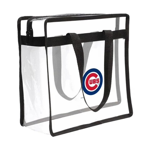 Chicago Cubs Clear Stadium Tote [NEW] MLB Bag Purse Game Day Field Cover