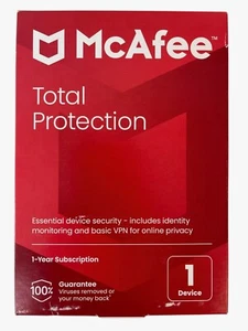 New Sealed McAfee Total Protection Identity & Basic VPN Online Software Download - Picture 1 of 4
