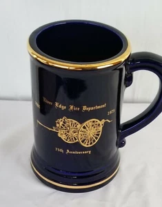 1975 River Edge NJ Engine Co. Fire Company Mug Stein Ceramic - Picture 1 of 2