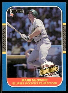 1987 Donruss Highlights #46 Mark McGwire - Picture 1 of 2
