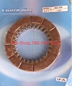 MOTORCYCLE CLUTCH  DISC MZ TS ETZ 250/251/301, FIBRA DE CLOCHE DE MZ - Foto 1 di 1