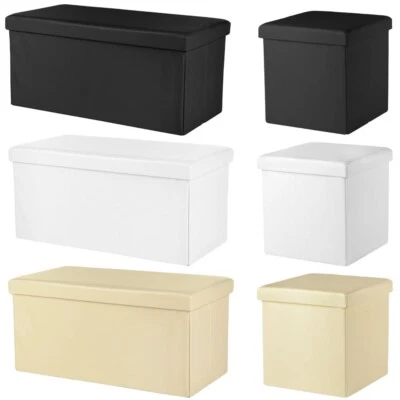 Aufbewahrungsbox Kiste Faltbox Faltkiste Aufbewahrung Sitzbank Sitzwürfel Bank - Bild 1 von 4